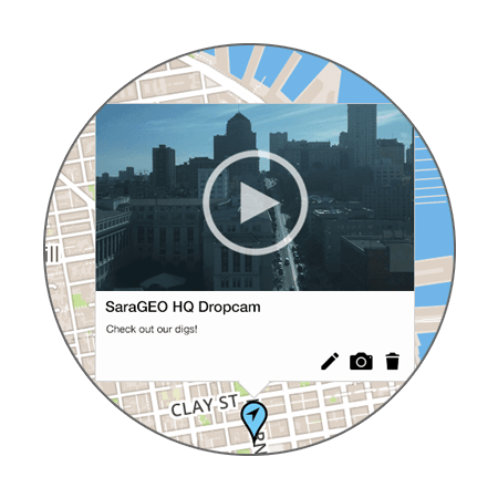 SaraGEO | Create maps of the people and places you care about most